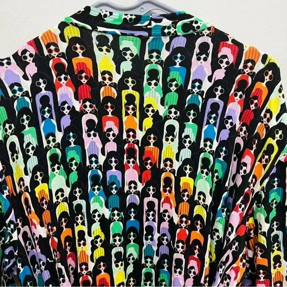 Alice + Olivia “Willa Rainbow Stace Robe Kimono Size Xs Multicolor - Picture 4 of 10